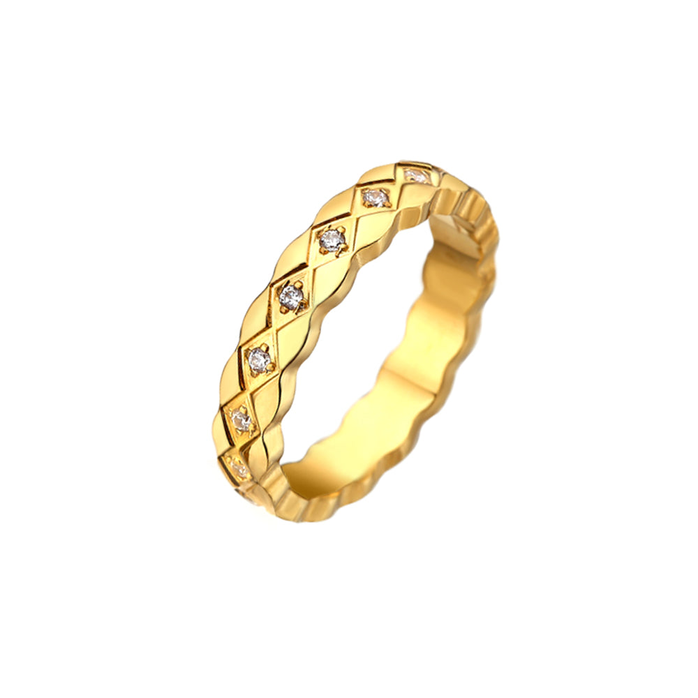 Zig Zag Diamond Rings