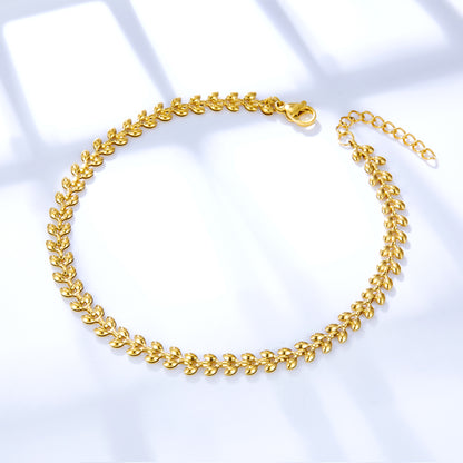 Gold Leaf Anklet