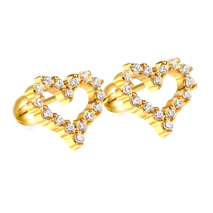 Heart Diamond Stud
