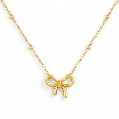 Ribbon Charm Necklace