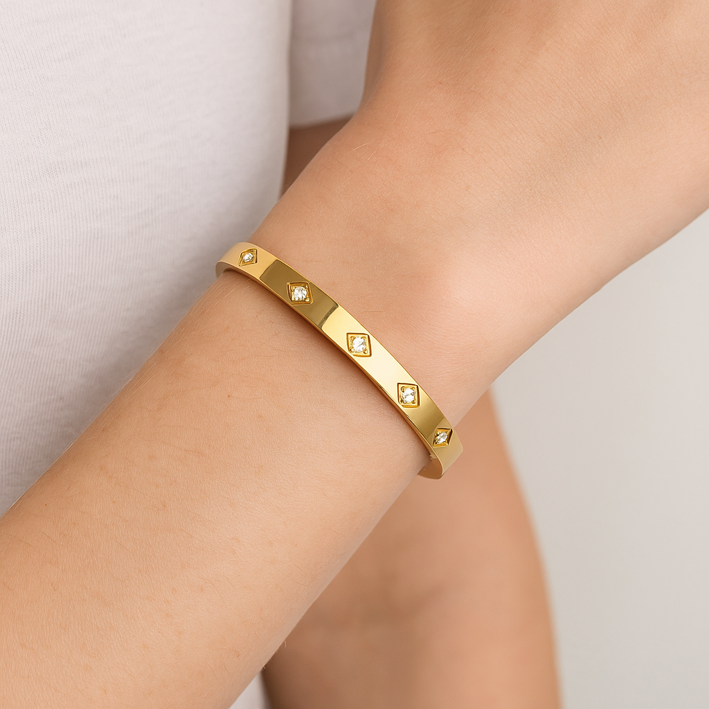 Prism Diamond Bangle
