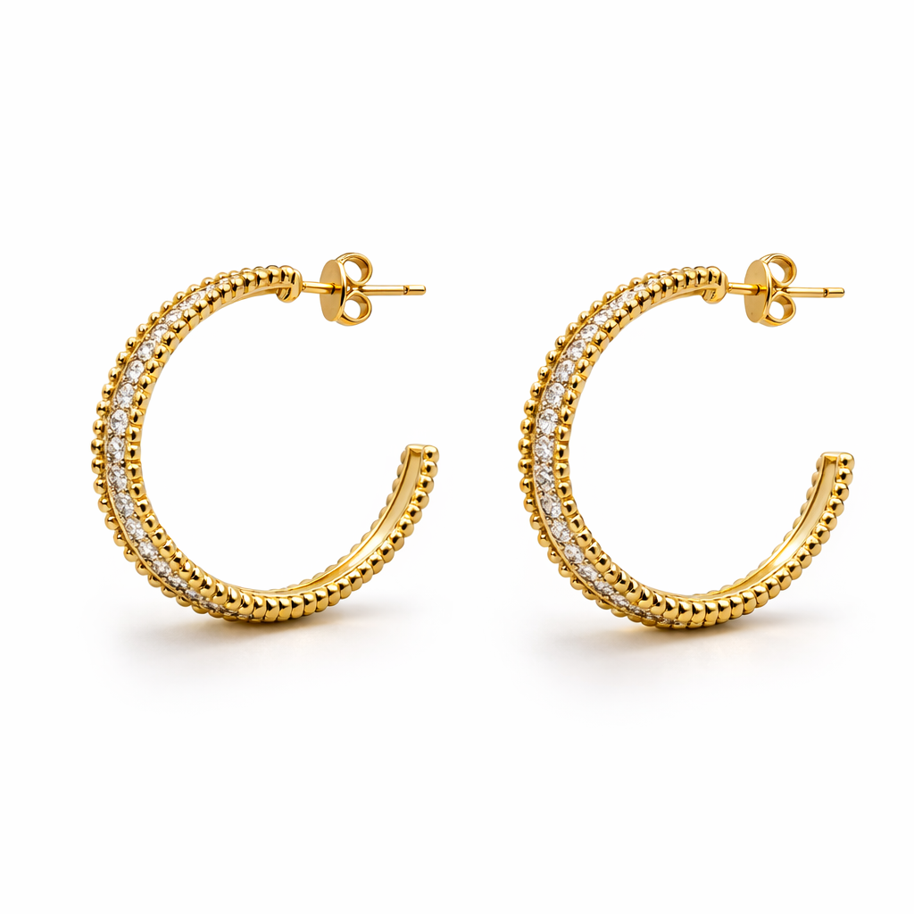 Aurora Ribbed Hoops