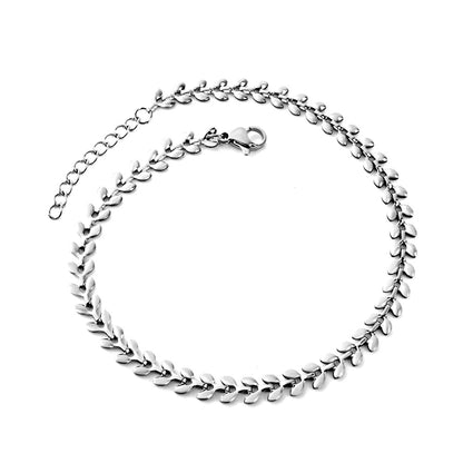 Gold Leaf Anklet