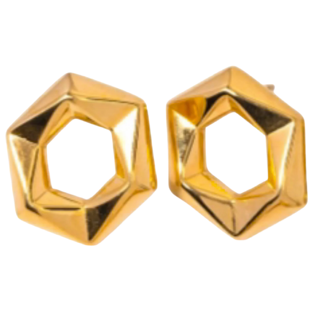 Hexagon Earrings