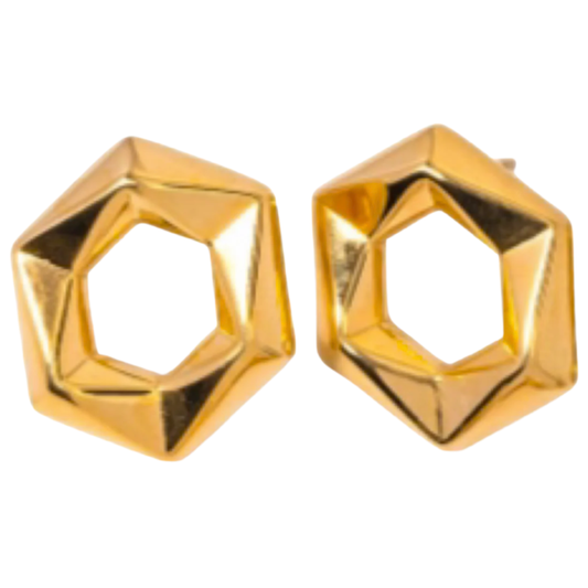 Hexagon Earrings