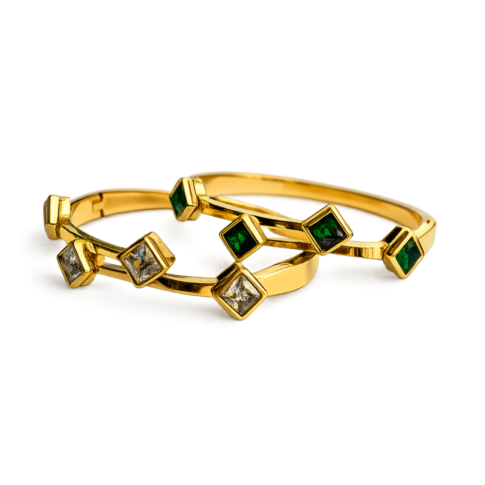 Square Stone Bangle