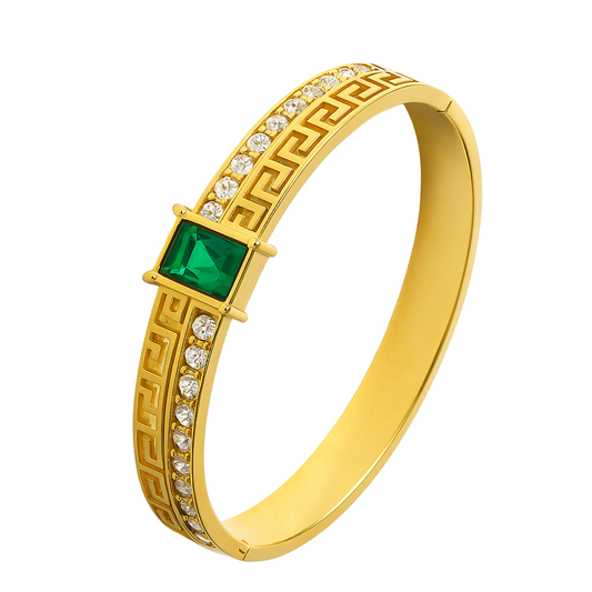 Emerald Luxe Bangle