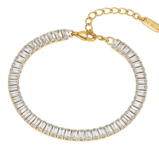 Rectangular Tennis Bracelet