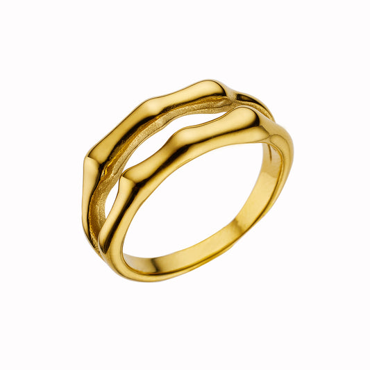 Double layer bamboo Ring