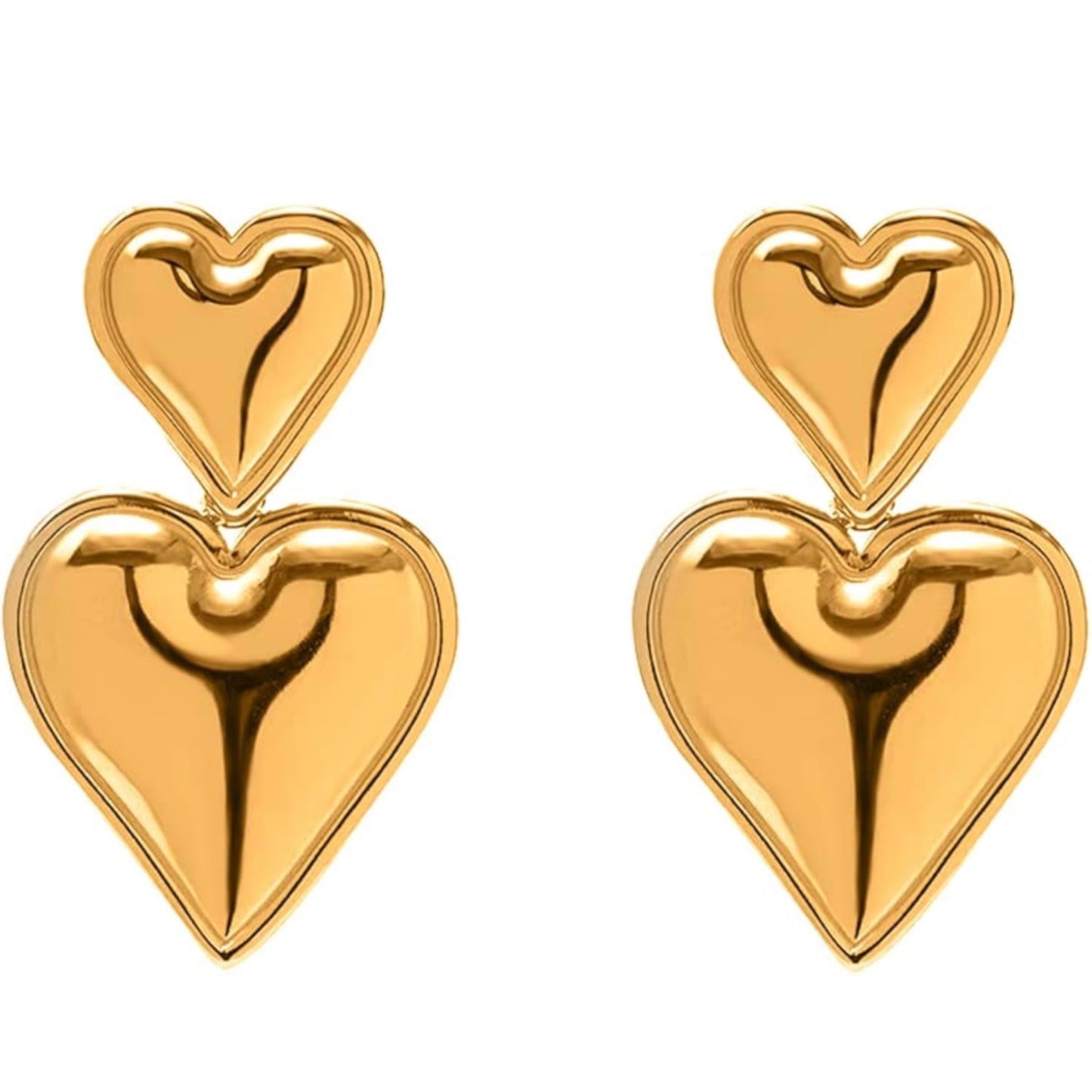 Double Heart Earrings