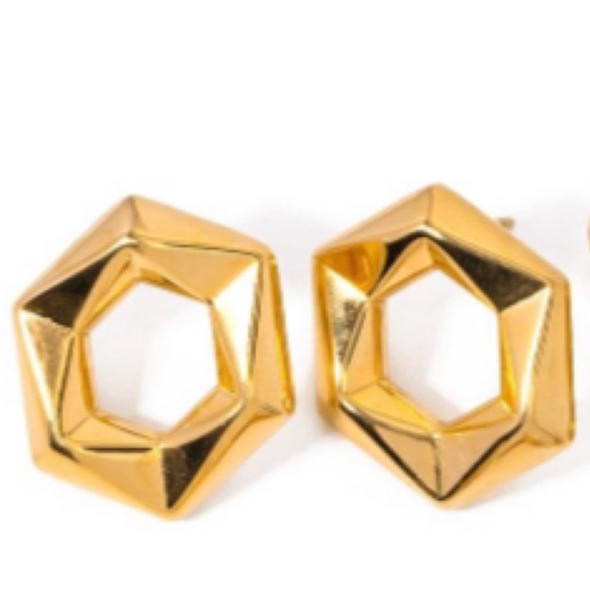 Hexagon Earrings